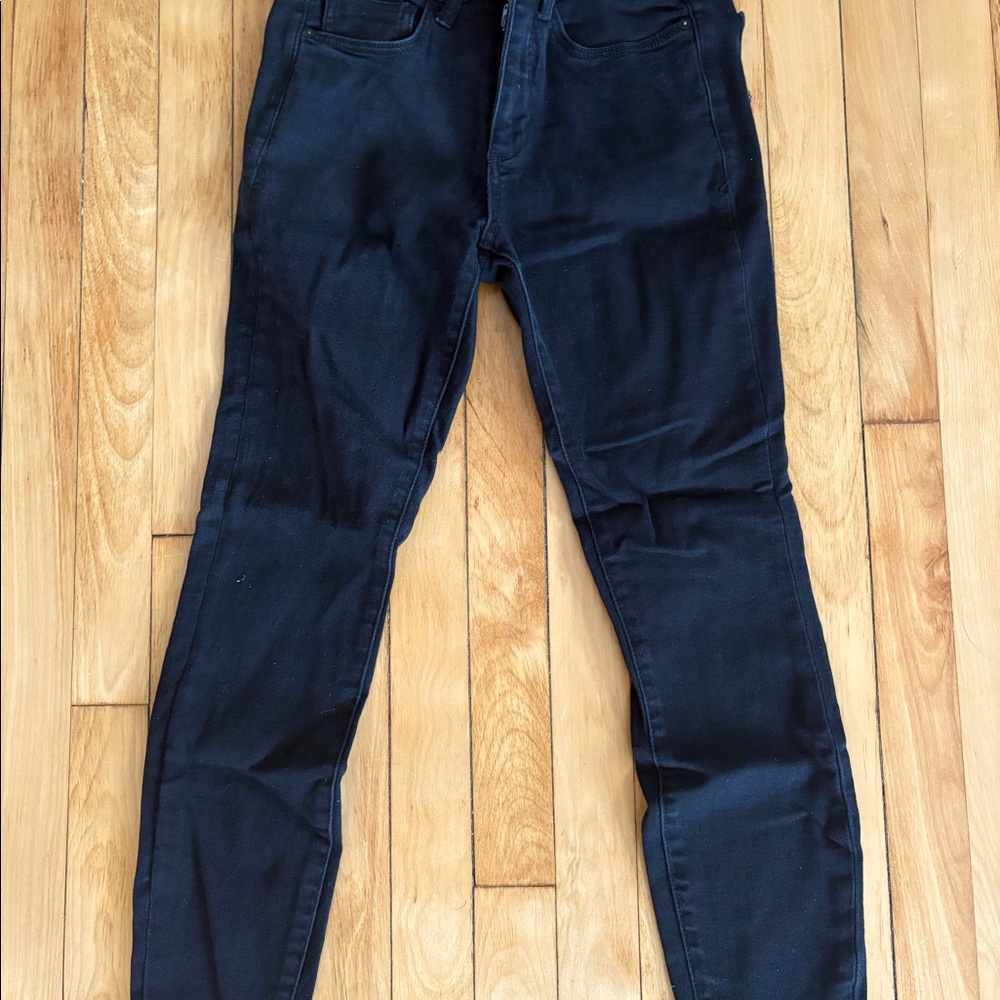 Black high rise skinny jeans